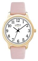 Limit Ladies Pink Faux Leather Strap Watch