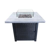 Teamson Home HF34501BA UK Gas Fire Pit With Cover