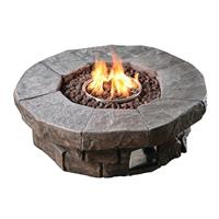 Teamson Home HF11802AA UK Gas Fire Pit With Cover