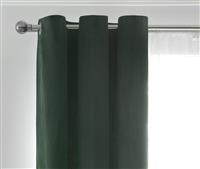 Habitat Cord Lined Eyelet Curtains -Forest Green