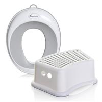 Dreambaby New Contoured Potty Seat & Step Stool Bundle -Grey