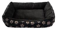 Paw Print Square Pet Bed - Medium