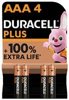 Duracell Plus Alkaline AAA Batteries - Pack of 4