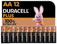Duracell Plus Alkaline AA Batteries - Pack of 12