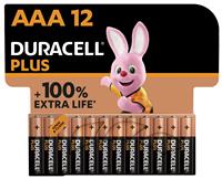 Duracell Plus Alkaline AAA Batteries - Pack of 12