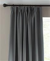 Habitat Blackout Plain Pencil Pleat Curtains - Grey