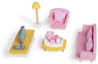 Doll House Wooden Living Room Set