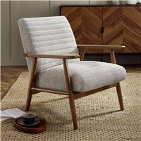 Julian Bowen Ivy Fabric Accent Chair - White