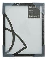 "Habitat Dark Birch Black Wooden Picture Frame - 12x16"""