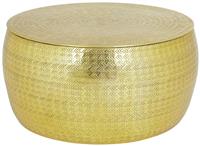 Habitat Sona Round Coffee Table - Brass