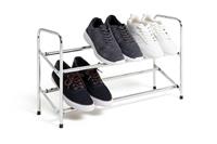 Argos Home 2 Tier Extending Shoe Rack - Chrome