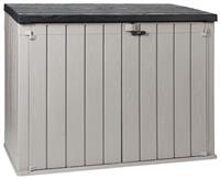 Toomax Storaway 1270L Wood Effect Garden Storage Box - Grey