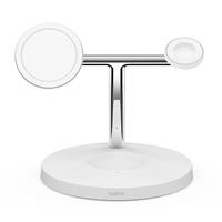 Belkin 3 in 1 MagSafe Wireless Charger Stand 15W - White