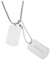 Revere Men's Personalised Dog Tag Pendant Necklace