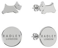 Radley Silver Coloured Dog Stud Earrings - Set of 2