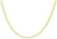Revere 9ct Yellow Gold Italian Diamond Cut Curb Chain