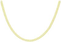 Revere 9ct Yellow Gold Italian Diamond Cut Curb Chain