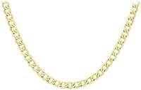 Revere 9ct Yellow Gold Italian Diamond Cut 18 Inch Chain