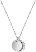 Revere Sterling Silver Personalised Disc Pendant Necklace