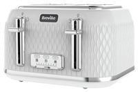 Breville VTT911 Curve 4 Slice Toaster - White and Chrome