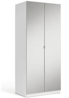 Habitat Munich 2 Door Mirror Wardrobe - White