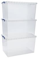 Really Useful 3 x 83L Nesting Box - Clear