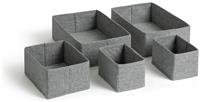Habitat 5 Piece Set of Drawers Storage - Grey