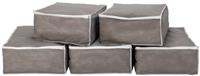Argos Home Pack of 5 Bumper Value Blanket Bags - Grey
