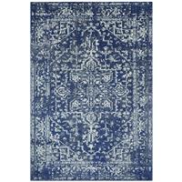Asiatic Nova Classic Medallion Blue Cut Pile Rug - 230x160cm