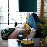 Argos Home Japonica Crane Table Lamp - Teal & Gold