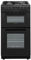 Bush BGC50DBX 50cm Double Oven Gas Cooker - Black