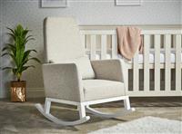 Obaby High Back Rocking Nursing Chair - Oatmeal