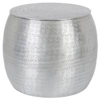 Habitat Sona Storage Side Table - Silver