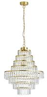 Argos Home Presley Glass 8 Tier Chandelier - Brass