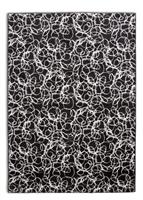 Habitat Squiggle Print Black & White Cut Pile Rug -170x120cm