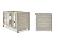Obaby Nika 2 Piece Nursery Furniture Set - Grey Wash