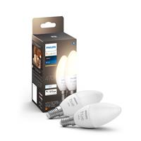 Philips Hue E14 White LED Smart Candle - 2 Pack