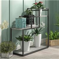 Dorel Weston Metal Plant Stand - Grey