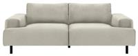 Habitat Julien Velvet 3 Seater Sofa - Natural