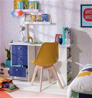 Argos Home Kids Malibu 3 Drawers Desk - Blue & White