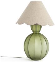 Habitat Estella Glass Table Lamp - Green