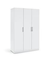 Habitat Munich 3 Door Wardrobe - White Gloss