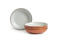 Habitat Speckle 4 Piece Stoneware Pasta Bowl - Rust