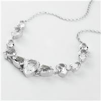 Revere 925 Sterling Silver Multi Crystals Necklace