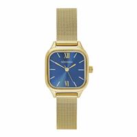 Sekonda Dark Blue Sunray Gold Tone Stainless Steel Bracelet Watch