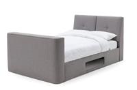 Argos Home Jakob Kingsize TV Ottoman Bed Frame - Grey