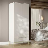 Argos Home Kyla 2 Door 1 Drawer Wardrobe - Cashmere