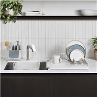 ReBorn 3 Piece Sink Tidy Washing Up Bowl and Large Draining Rack - Stone