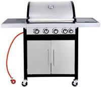 Argos Home Deluxe 4 Burner With Side Burner Gas BBQ