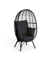 Habitat Kora Rattan Effect Garden Egg Chair - Black